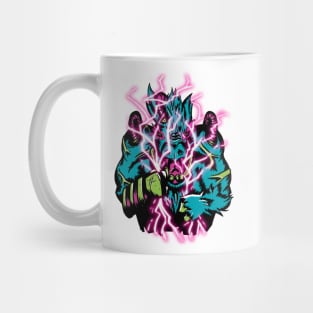 Electric Monster Power Blue Mug